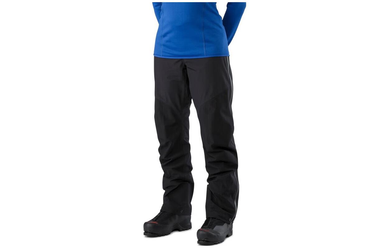Arcteryx Arc'teryx Alpha Series Solid Color Casual Printed Logo Button Warm Hard Shell Straight Jackets Men's Black