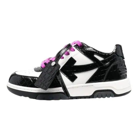 OFF-WHITE Out Of Office Skateboard Shoes Women's Low-Top Black White