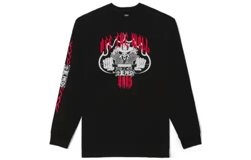 Vans T Shirts Unisex Black Crew Neck Moderate Straight Fit