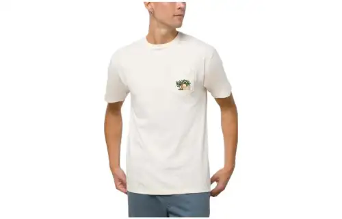 Vans Off THE WALL T Shirts Men's White Crew Neck Moderate Straight Fit