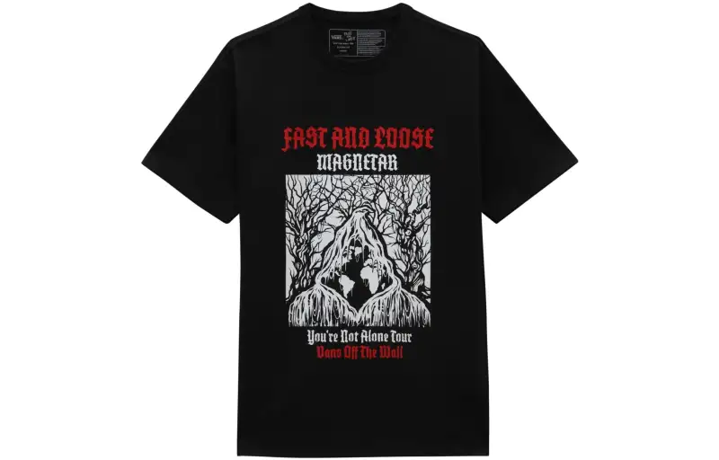 Vans x Fast And Loose T Shirt Men's Black