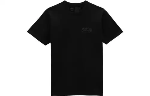 Vans T Shirts Unisex Black Crew Neck Moderate Straight Fit