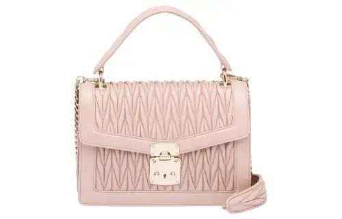 MIU MIU Soft Sheepskin Handbag Small Women's Pink
