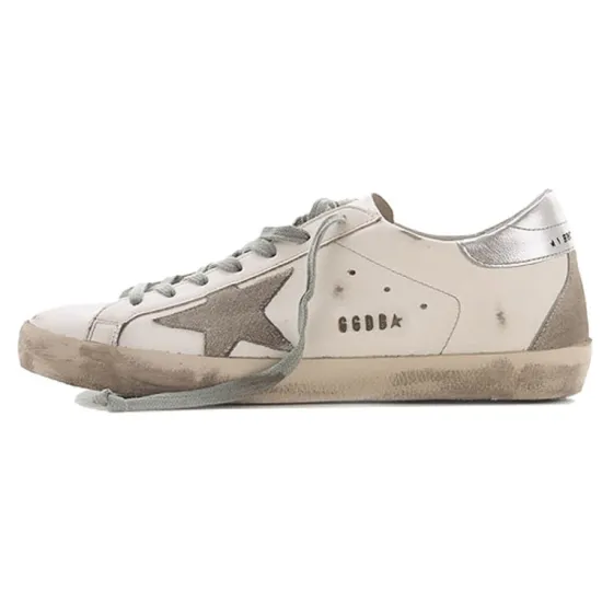 Golden Goose Super-Star White Silver