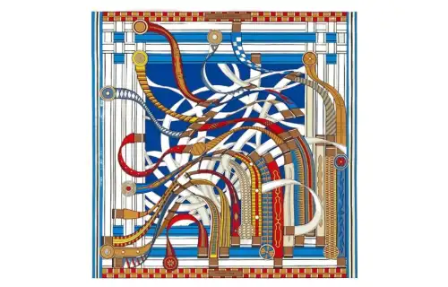 HERMES Silk Scarf Women's Multicolor