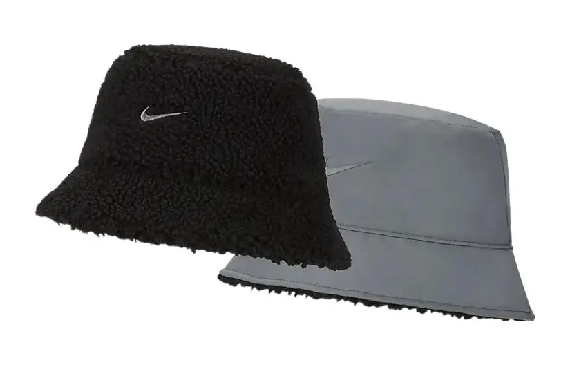 Nike Reversible Fleece Bucket Hat Black/Gray