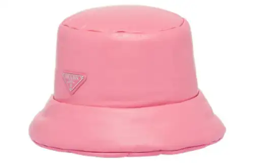 【Previous Season】enamelled-logo leather bucket hat