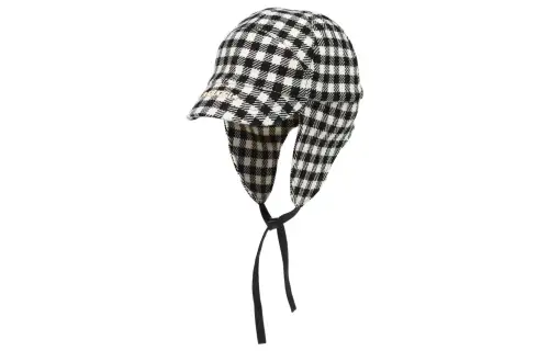 GUCCI Trapper Hats Kids Ivory White/Black