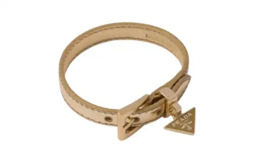 【Previous Season】triangle-logo leather bracelet