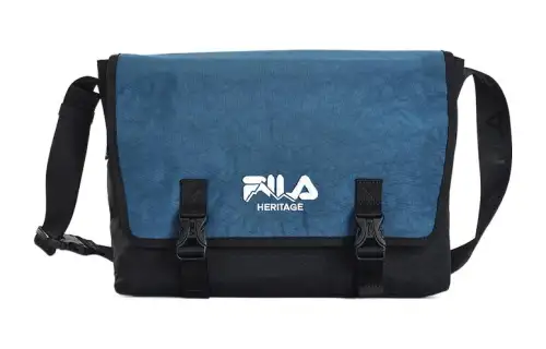 FILA Fabric Crossbody Bag, Shoulder Bag Regular Men's Blue
