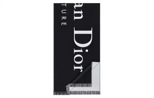 DIOR Knit Scarves Unisex Black