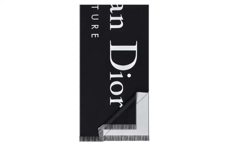 DIOR Knit Scarves Unisex Black