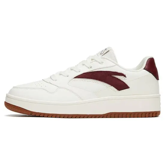 ANTA Life Collection Skateboard Shoes Men Low-Top White Red