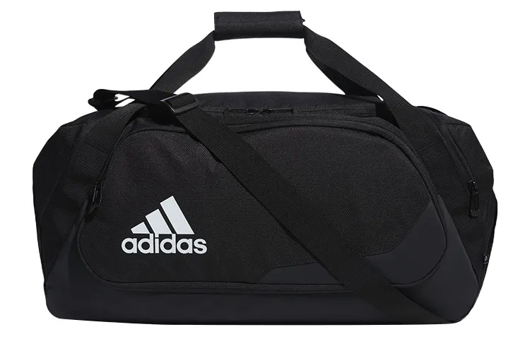Adidas Polyester Sports Bag, Shoulder Bag, Crossbody Bag, Handbag Large Unisex Black