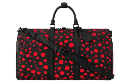 LOUIS VUITTON X Yayoi Kusama Keepall 50 Black/Red