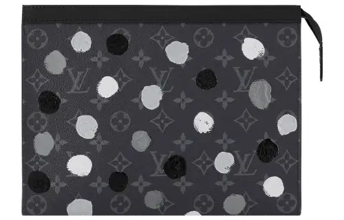LOUIS VUITTON X Yayoi Kusama Pochette Voyage Monogram Eclipse Black/Silver