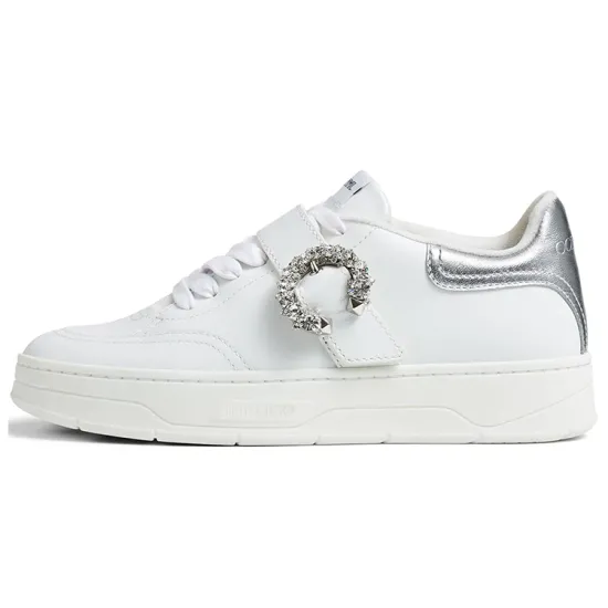 Jimmy Choo Skateboard Shoes Women's Low-Top White