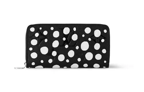 LOUIS VUITTON X Yayoi Kusama Zippy Wallet Black/White