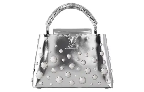 LOUIS VUITTON X Yayoi Kusama Capucines Bb Silver