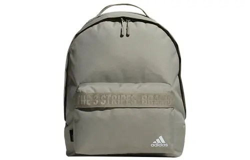 Adidas Polyester Backpack Unisex Silver Gray