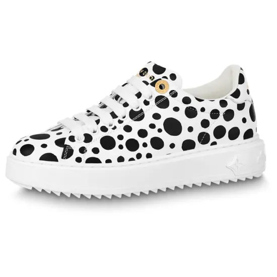LOUIS VUITTON X Yayoi Kusama Sneaker 'White With Black Dots' Women's