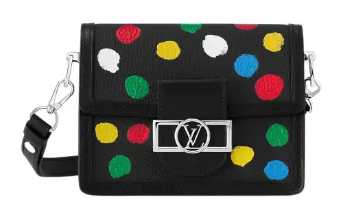 LOUIS VUITTON X Yayoi Kusama Dauphine Mini Black