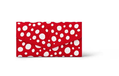 LOUIS VUITTON X Yayoi Kusama Sarah Wallet Red/White