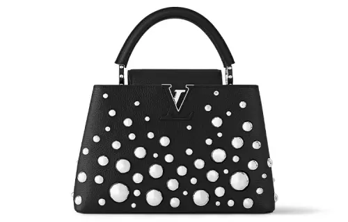 LOUIS VUITTON X Yayoi Kusama Capucine Mm Black