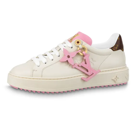 LOUIS VUITTON Time Out Sneakers 'Beige Pink' Women's