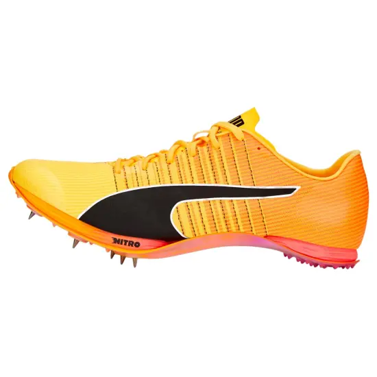 PUMA EvoSPEED Anti Slip Wear Resistant Low Top Sprint Running Shoes Men's Orange Black