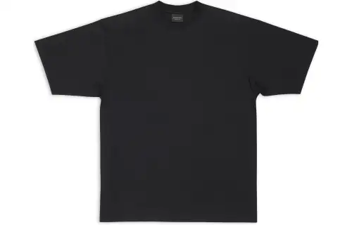 Balenciaga Men's Care Label Medium Fit T Shirt