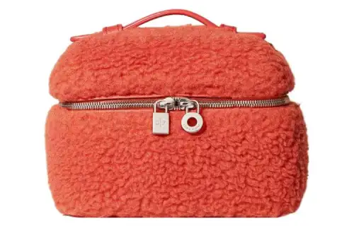 Loro Piana Cashmere Handbag Storage Bag Women's Spicy Orange