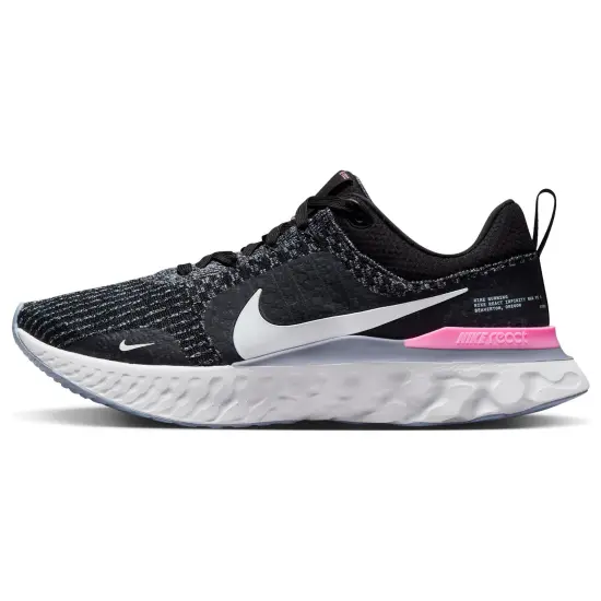 Nike React Infinity Run Black Football Grey Pink