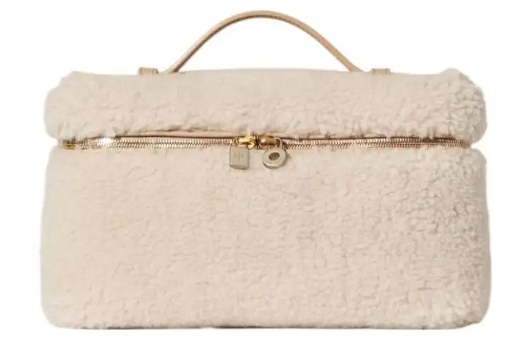 Loro Piana Cashmere Handbag Crossbody Handbag Women's Antique Paper/Light Ivory