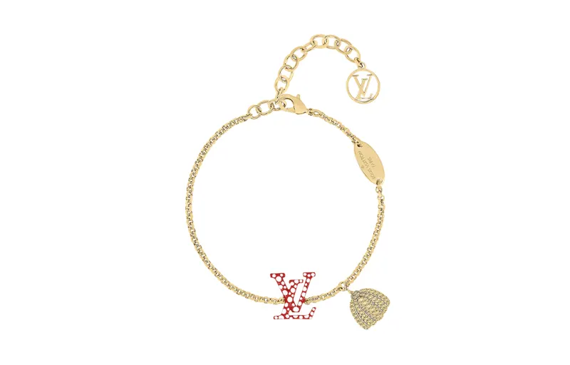 LOUIS VUITTON Iconic Infinity Dots Metal, Zircon Bracelets Women's Gold