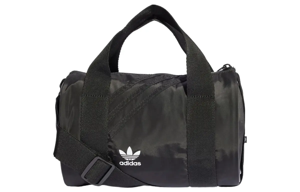 Adidas Originals Trefoil Recycled Polyester Handbag, Shoulder Bag, Crossbody Bag, Gym Bag Mini Women's Black