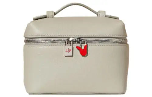 Loro Piana Cow Leather Crossbody Bag, Handbag Regular Women's Pearl Gray