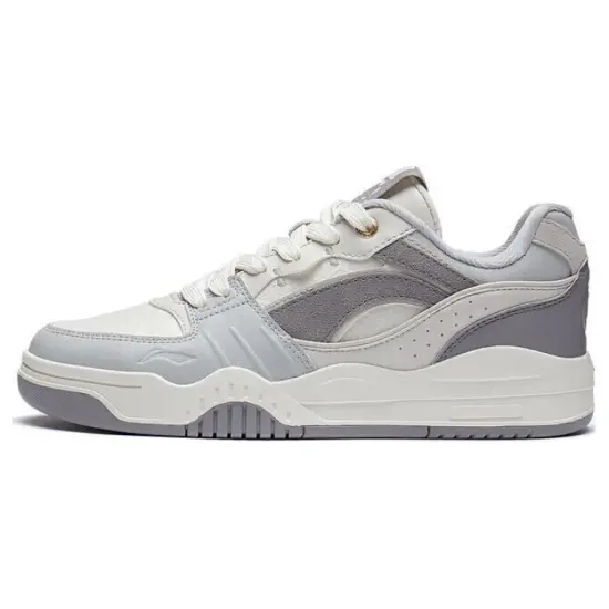 LINING Yuebai Skateboard Shoes Women's Low-Top Gray