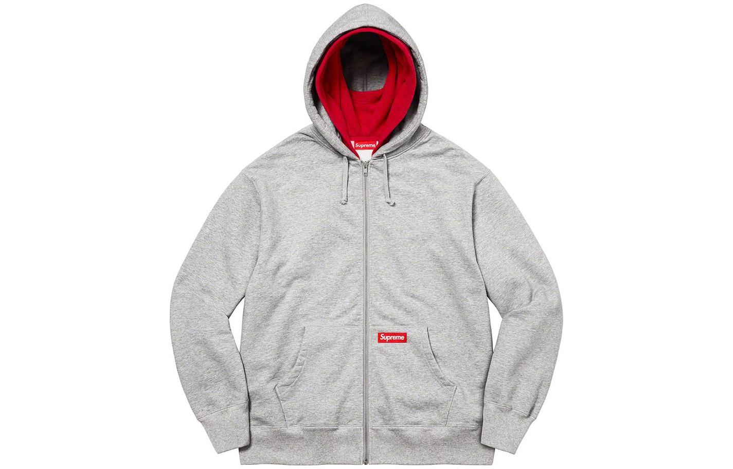 Supreme FW22 Week 19 Double Hood Facemask Zip Up Hooded Sweatshirt Logo