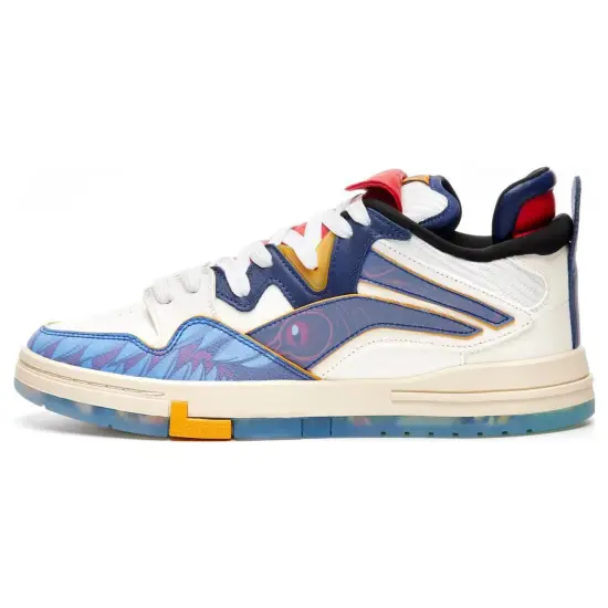 LiNing Wei Wu PRO Skateboard Shoes Men Low-Top Blue White