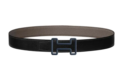 HERMES Tonight Color Cow Leather Belts Men's Width 3.2cm