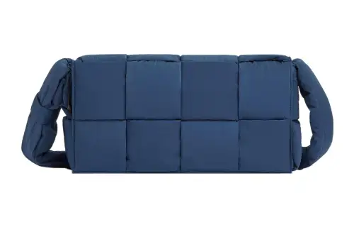 Bottega Veneta Padded Tech Cassette Fabric Pillow Bag, Shoulder Bag, Crossbody Bag Medium Men's Blue