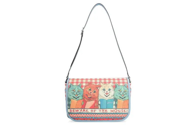 GUCCI Patterned Print Cotton Crossbody Bag, Shoulder Bag Kids' Multicolor