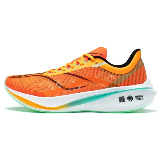 LINING Feidian 3 Challenger Running Shoes Men Low-Top Neon Bright Orange