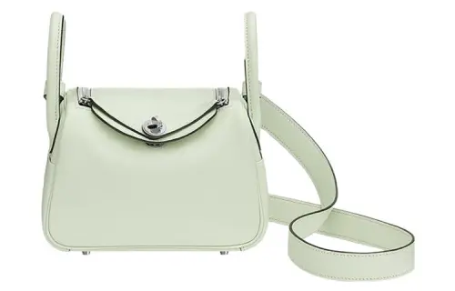 HERMES Lindy Swift Calfskin Handbags 19 Women's 0S Vert Fizz Bubble Green