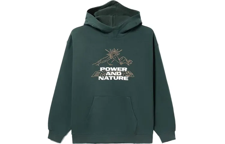 Li Ning Sports Fashion Collection Sweatshirts Men's Garlic Green Hooded Moderate Regular