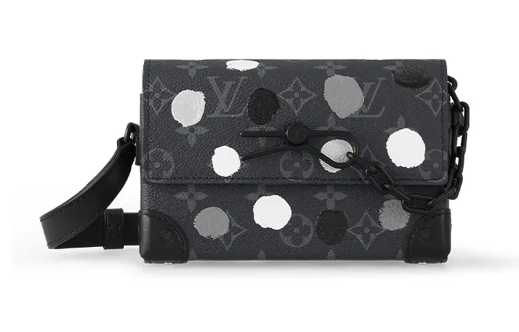 LOUIS VUITTON X Yayoi Kusama Steamer Wearable Wallet Monogram Eclipse Black/Silver