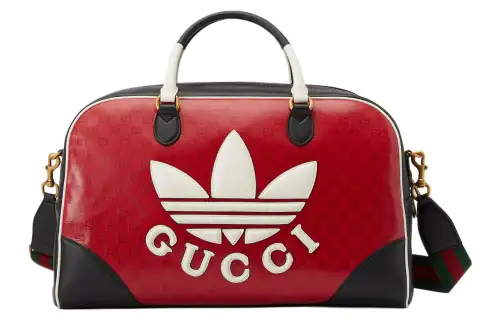 GUCCI Adidas Originals Collaboration Canvas With Leather Shoulder Bag, Crossbody Bag, Handbag, Travel Bag Men's
