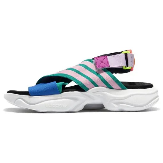 Adidas Women's Magmur Sandal 'Glory Green Pink Blue'