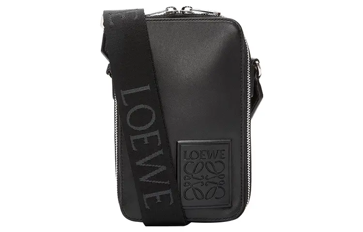 LOEWE Cow Leather Crossbody Bags Regular Men's Black
